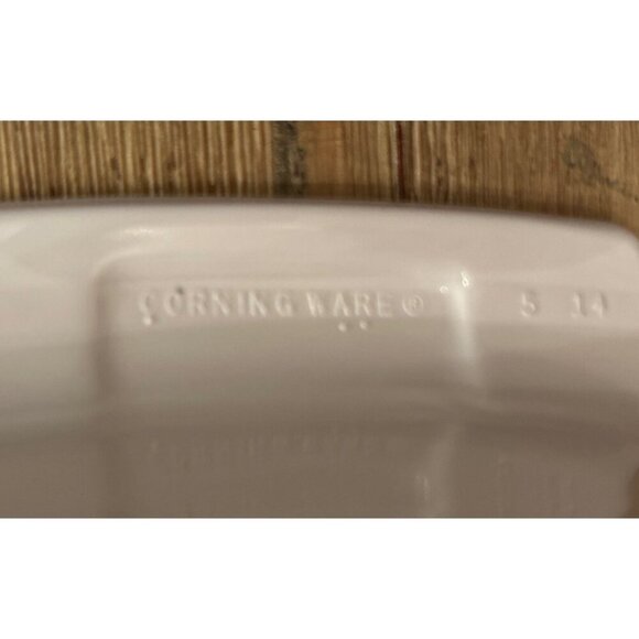 Vtg Corning Ware 2.5 Liter Casserole Baking Dish Pink Peony Pattern A-10-B - Picture 4 of 5